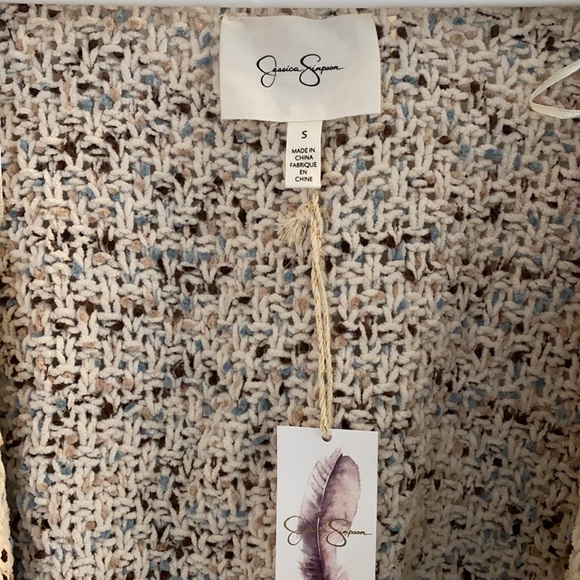 JESSICA SIMPSON Knit Confetti Cardigan Size Small - Picture 3 of 3